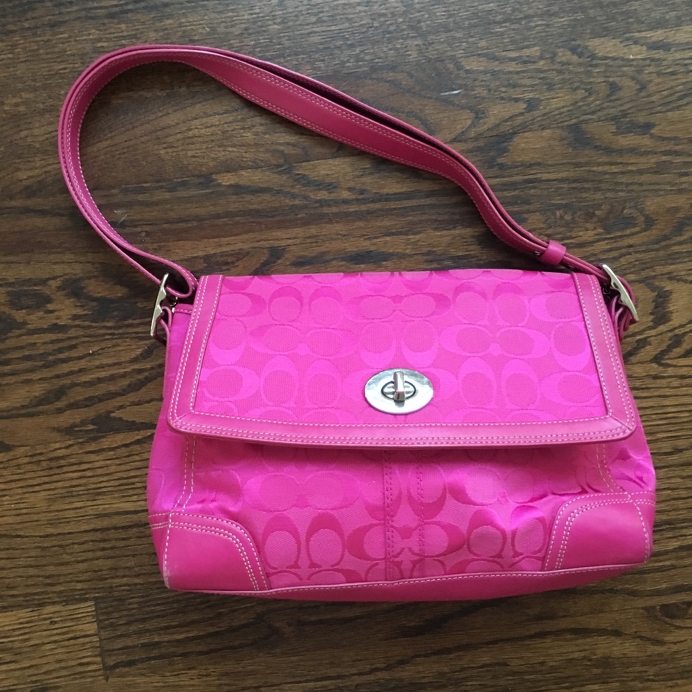HOT PINK Coach handbag